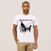 サービスドッグ-これが私の転が方法 Tシャツ (正面フル)