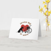 サービスドッグ カード (黄色い花)