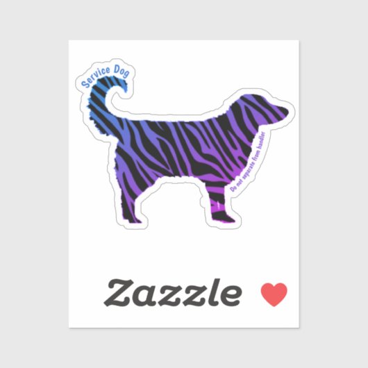 サービスドッグ、ハンドラから分離しない銀河系 シール (シート)