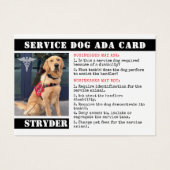 サービスドッグADAカードフォトIDバッジプロフェッショナル (正面)
