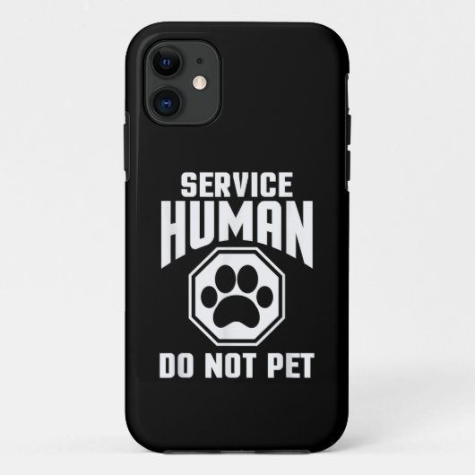 サービスハンドメイド お触り禁止 可愛い犬の名言 ロ Case-Mate iPhoneケース (裏面)