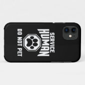 サービスハンドメイド お触り禁止 可愛い犬の名言 ロ Case-Mate iPhoneケース (裏面(横))