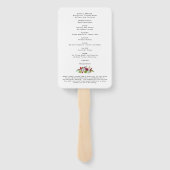 サービスビーチ写真葬儀プログラム ハンドファン (裏面)