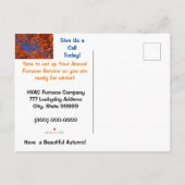 サービスポストカードビジネスHVAC炉の年次 案内ポストカード (裏面)