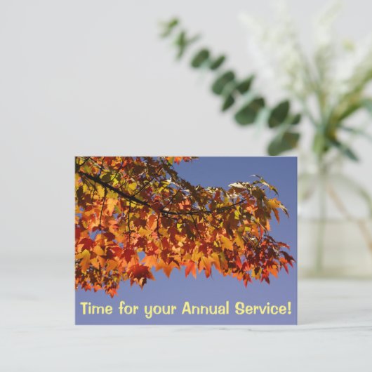 サービスポストカードビジネスHVAC炉の年次 案内ポストカード (スタンド正面)