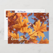 サービスポストカードリマインダー年間サービス時間 ポストカード (正面/裏面)