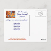 サービスポストカードリマインダー年間サービス時間 ポストカード (裏面)