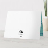 サービスマン折り畳みグリーティングカード カード (裏面)