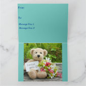 サービスマン折り畳みグリーティングカード カード (内部)