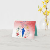 サービスマン折り畳みグリーティングカード カード (黄色い花)