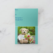 サービスマン折り畳みグリーティングカード カード (内部)