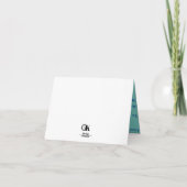 サービスマン折り畳みグリーティングカード カード (裏面)