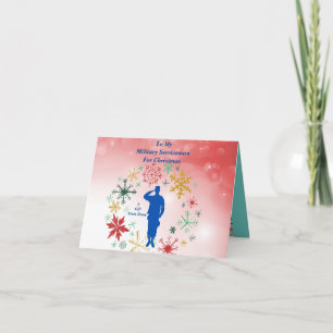 サービスマン折り畳みグリーティングカード カード