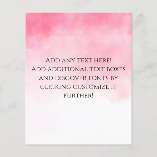 サービスメニューガール編みピンク水色 (裏面)