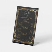 サービスメニュー一覧カスタマイズ可能なペデスタル記号 台座サイン (正面)