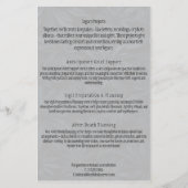 サービスメニュー チラシ (裏面)