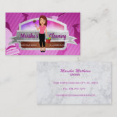 サービスロゴ名刺のクリーニング 名刺 (正面/裏面)