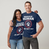 サービス人のおもしろい犬所有者感情的なサポート Tシャツ (ユニセックス)