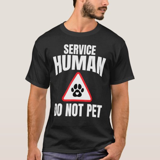 サービス人間はペット犬ではないママ岬ハートポーM Tシャツ (正面)