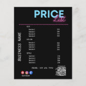 サービス価格表スキャンMeブラックマーケティング チラシ (正面)