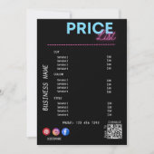 サービス価格表スキャンMeブラックマーケティング 招待状 (正面)