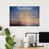 サービス価格表メニューカスタムポスター印刷 ポスター (ホームオフィス)