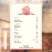 サービス価格表lネイルアーティスト美しいサロン ウィンドウサイン (シート2)