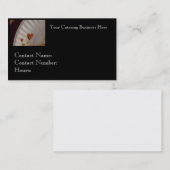 サービス係またはレストランのための名刺 名刺 (正面/裏面)