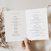 サービス冊子のエレガントな結婚式のプログラムの順序