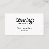 サービス名刺のクリーニング 名刺 (裏面)