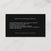 サービス名刺テンプレート 名刺 (裏面)