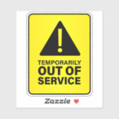 サービス外の看板 シール (シート)