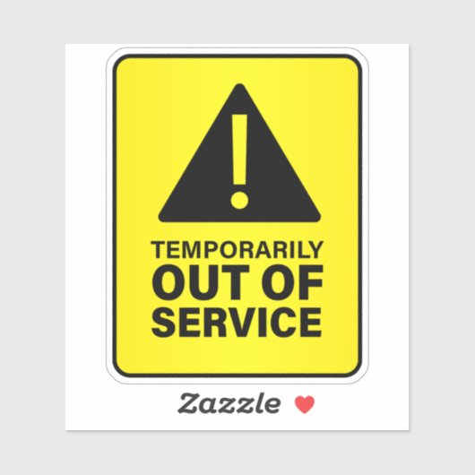 サービス外の看板 シール (シート)