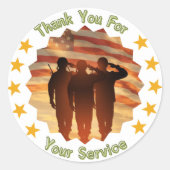 サービス封筒用シール ラウンドシール (正面)