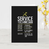 サービス技術者ギフトプレゼントアイディア カード (黄色い花)