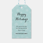 サービス提供者用のホリデーギフトラベル ギフトタグ (正面)