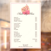 サービス料金表 l ネイルアーティスト ビューティーサロン ウィンドウサイン (シート2)