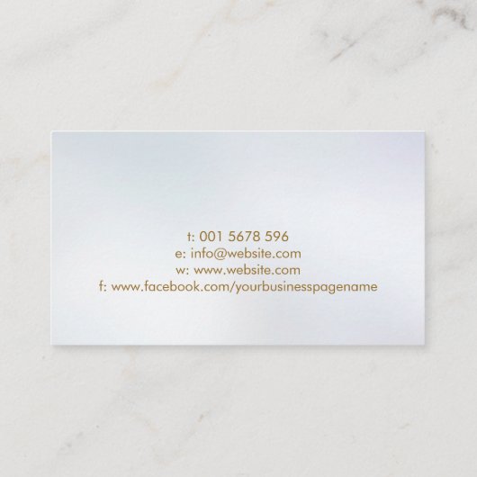 サービス書の再開プロフェッショナル 名刺 (裏面)