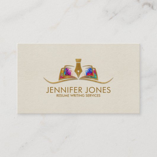 サービス書プロフェッショナルの再開 名刺 (正面)