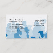 サービス業カードを職員を置くこと 名刺 (裏面)