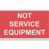 サービス機器ラベルなし シール (正面)