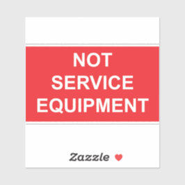 サービス機器ラベルなし シール