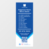 サービス歯科医 |ビジネスロゴQRコード ウィンドウサイン (シート)