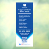 サービス歯科医 |ビジネスロゴQRコード ウィンドウサイン (シート3)