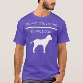 サービス犬のトレーニングはサービスにTouchしない Tシャツ (正面)