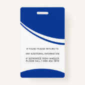 サービス犬パーソナライズされた自閉症支援犬写真 バッジ (裏面)