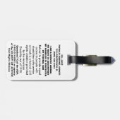 サービス犬-黒フルアクセスの必須のバッジ ラゲッジタグ (裏面横)