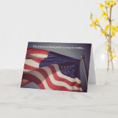 サービス用グリーティングカードをありがとう軍隊 カード (黄色い花)