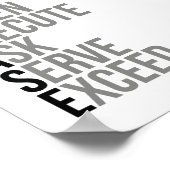 サービス素晴らしをお願い ポスター (角)