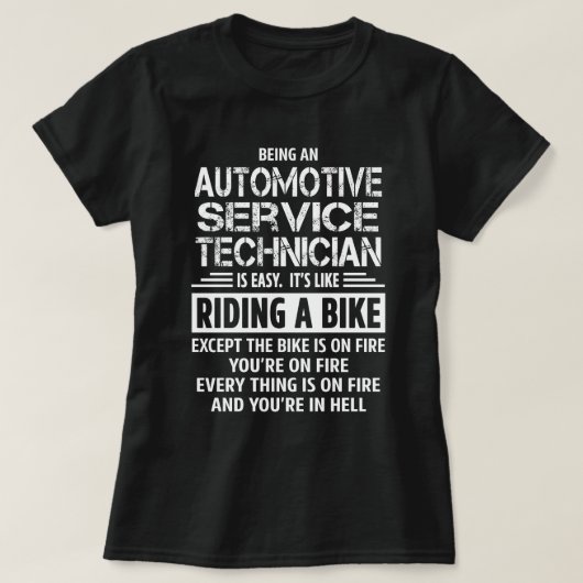 サービス車の技術者 Tシャツ (デザイン正面)
